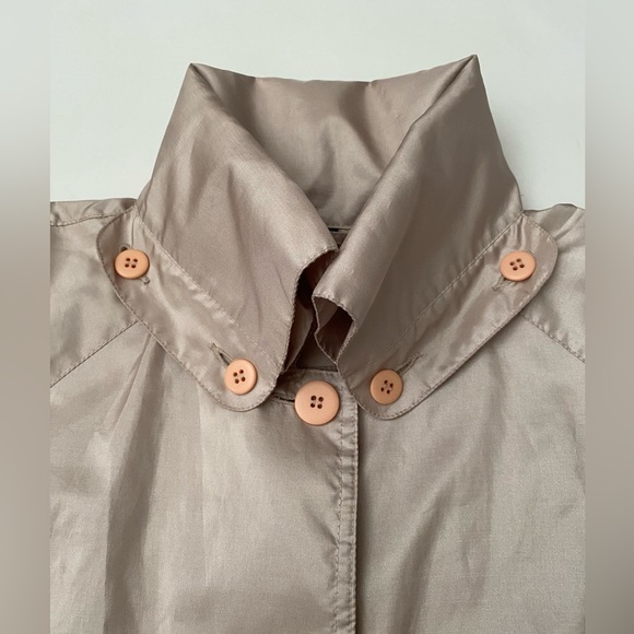 Alorna champagne beige hooded coat lightweight Spring/ autumn women’s 9/10 - Picture 11 of 14